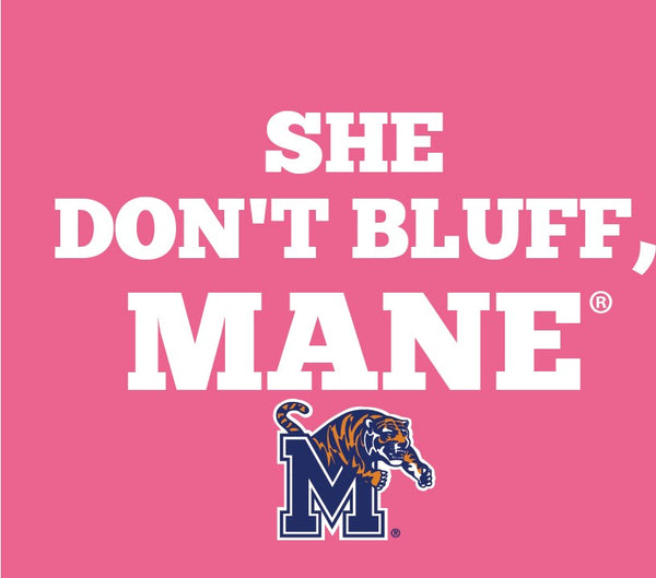 She Don't Bluff,MANE®-V neck-pink